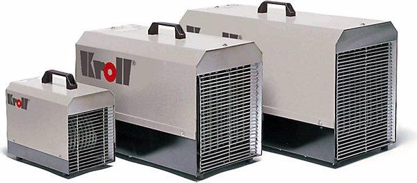 Produktbild Kroll Elektroheizer, Luftvolumen 960 m³/h, CEE, Thermostatanschl., LxBxH 990x320x435mm (18000 W)