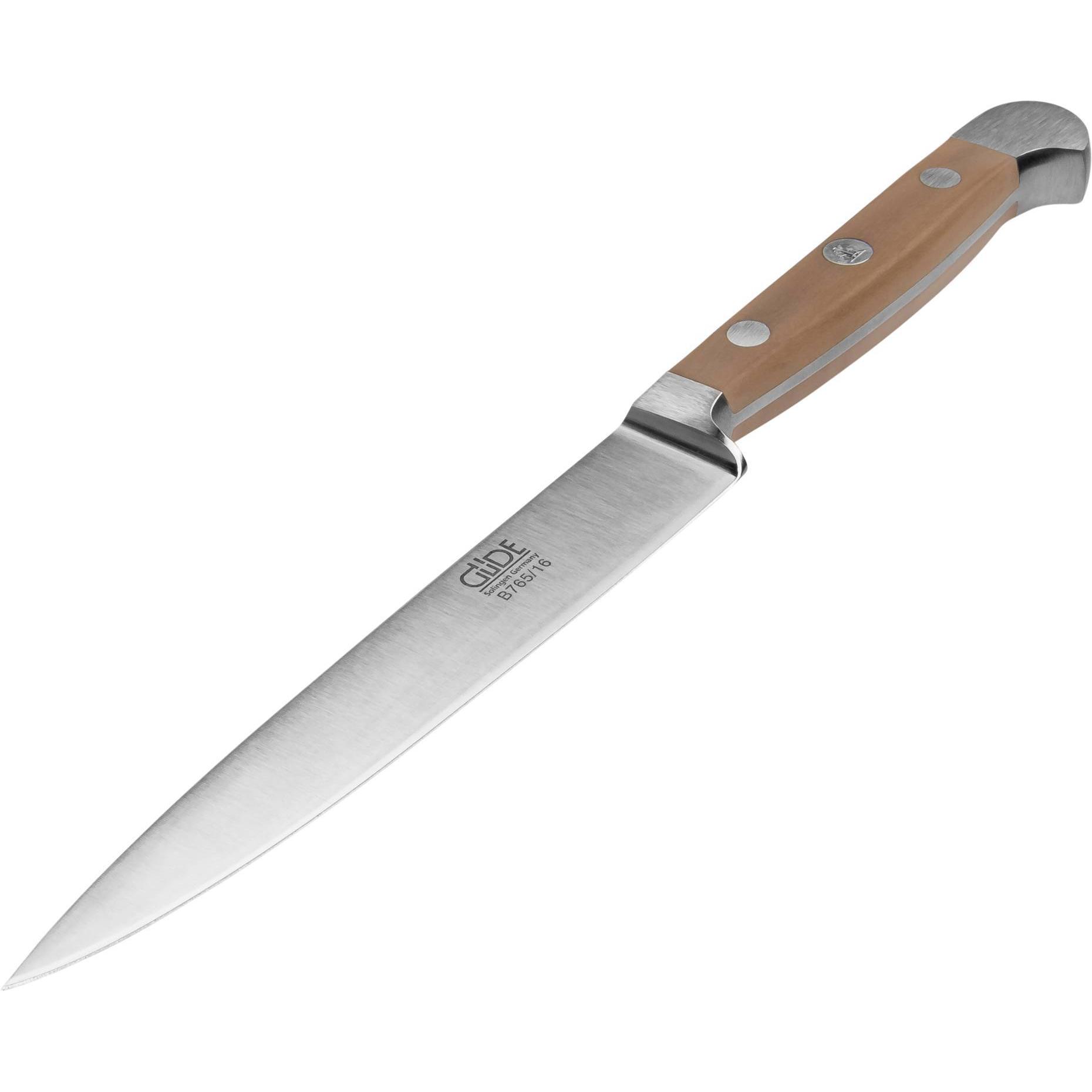 Thumbnail - Güde Solingen Alpha Zubereitungsmesser Birne 16 cm, Küchenmesser, Braun