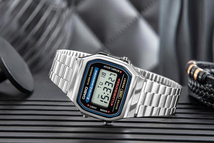 Image du produit Casio Retro Vintage - A168WA-1W (Montre numérique, 34 mm)