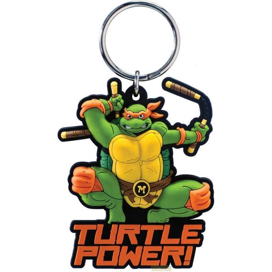 Monogram Int., Bambini, Portachiavi, Teenage Mutant Ninja Turtles Soft Touch PVC Taschenanhänger Michelangelo