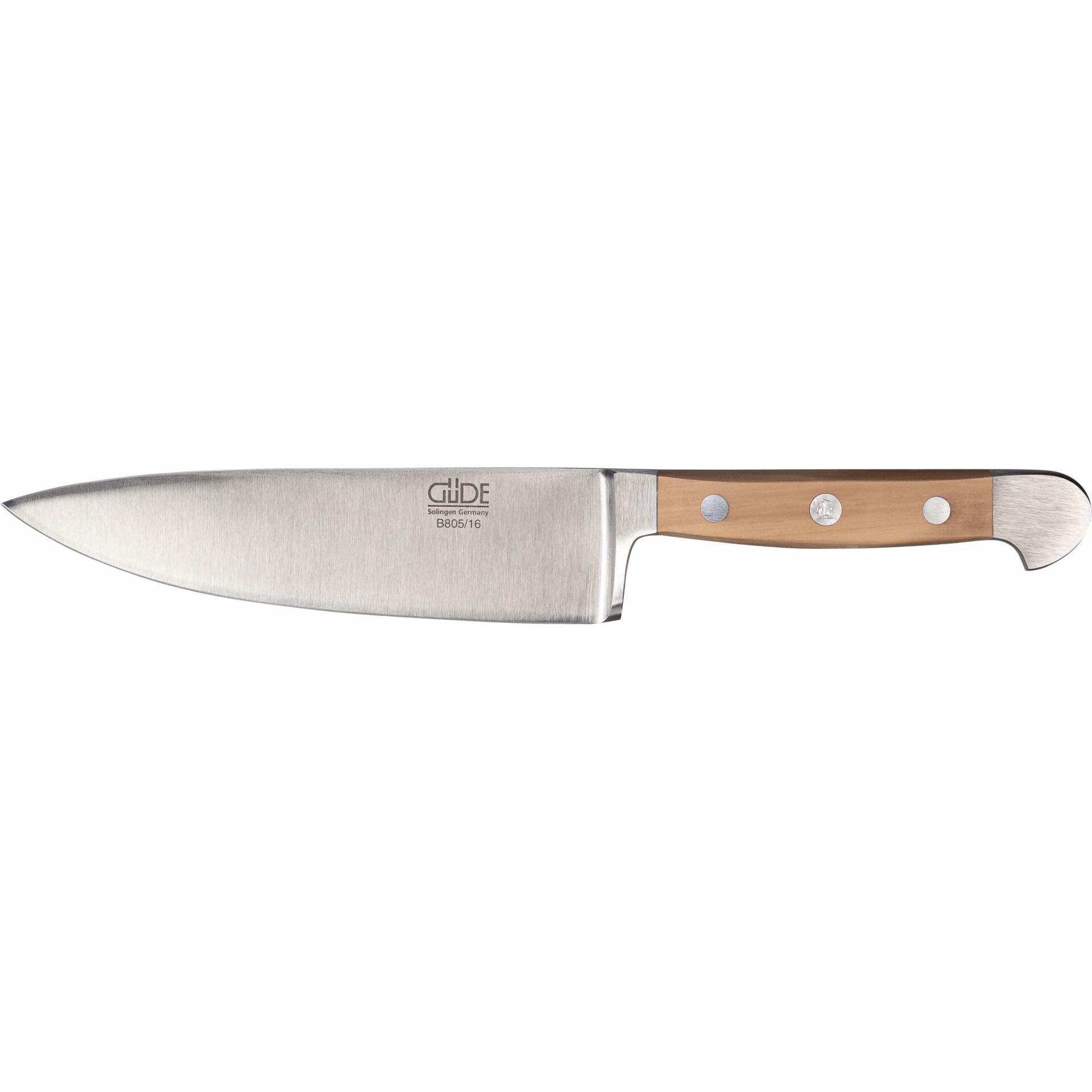 Güde Solingen Alpha Kochmesser 16 cm Birne, Küchenmesser, Braun