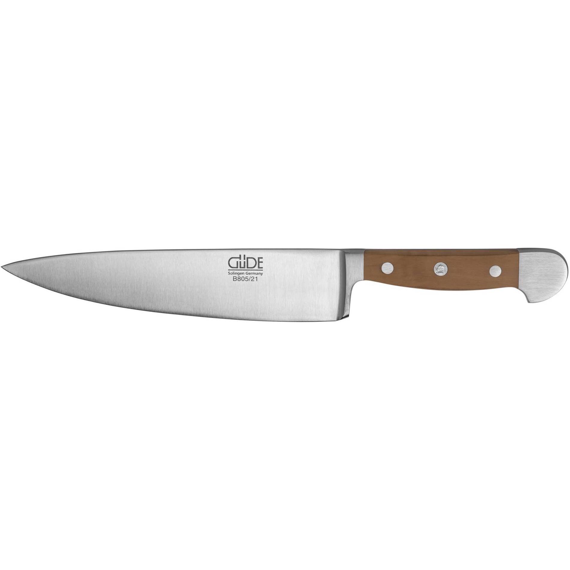 Güde Solingen Alpha Kochmesser 21 cm Birne, Küchenmesser, Braun