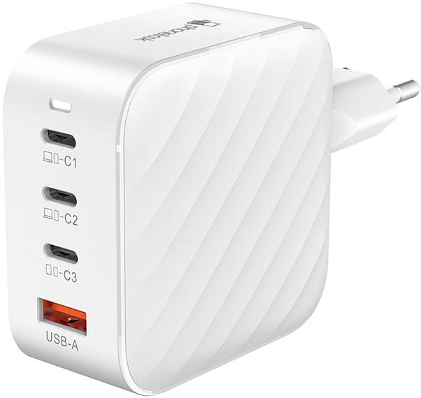 Actual product image PhoneLook Charger Mains plug 120W GaN 3x USB-C and 1x USB-A (Power Delivery) (120 W)