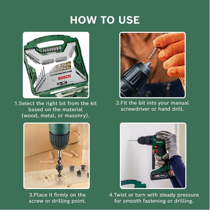 Produktbild Bosch Zubehör X-Line-Titanium Bohrer- und Schrauber-Set, 103-teilig (1 mm, 1.5 mm, 2 mm, 2.5 mm, 3 mm, 3.5 mm, 4 mm, 4.5 mm, 5 mm, 5.5 mm, 6 mm, 6.5 mm, 7 mm, 8 mm, 10 mm)