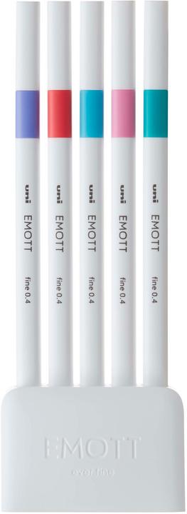 Produktbild Uni-ball Faserschreiber Emott Candy Pop 0.4 mm, 5er-Set (Candy Pop, 5x)