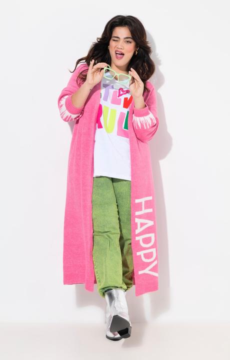 Produktbild Angel of Style Long-Strickjacke, Straight Fit, HAPPY-Statements (58)