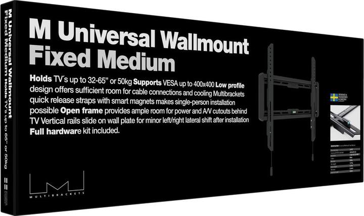 Actual product image Multibrackets Wallmount Fixed M (Wall, 50 kg, 32" - 42")