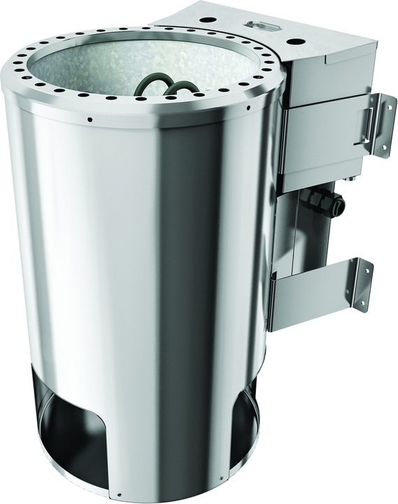 Actual product image Karibu Daria with roof wreath (Plug & Play 3,6 KW - Bio external control)
