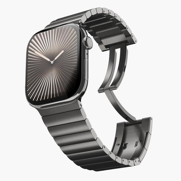 Produktbild Vonmählen Titan Gliederarmband Pro für Apple Watch 44/45/46/49mm, beige (Stainless Steel)