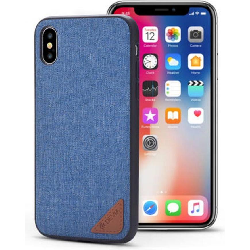 Devia Custodia per iPhone X Acme (Apple iPhone X), Cover smartphone, Blu