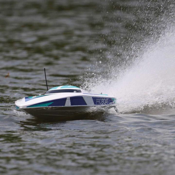 Produktbild ProBoat Sonicwake V2 36" Self-Righting Rennboot Brushless Deep-V RTR Weiss/Blau