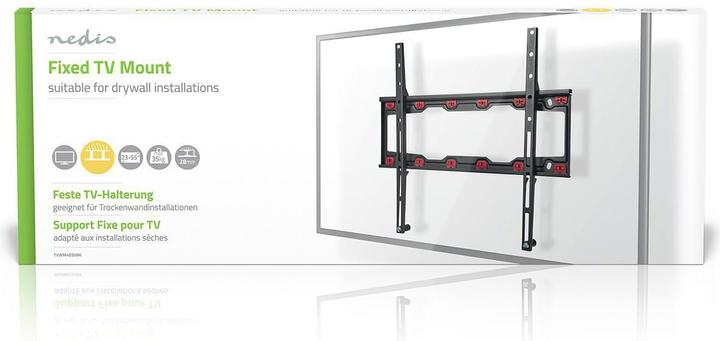Image du produit Nedis Support TV mural fixe - 23-55 " - 35 kg - 28 mm - support TV - VESA - acier - noir (Mur, 35 kg, 23" - 55")