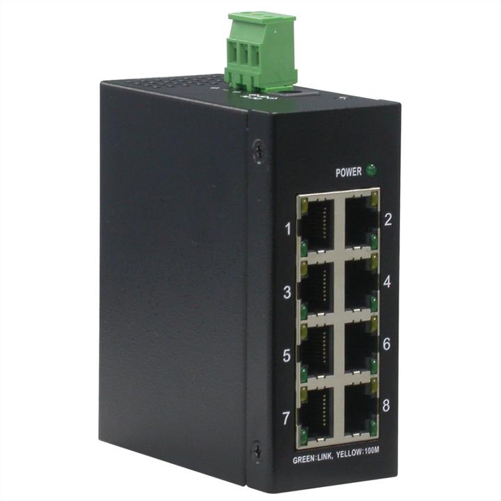 Produktbild Roline Industrie Switch 8x RJ-45, unmanaged (8 Ports)