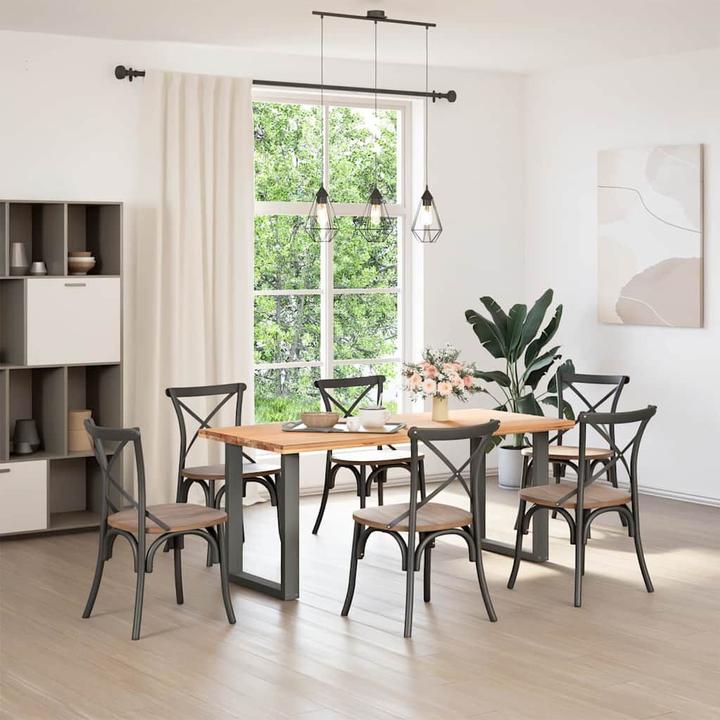Immagine prodotto vidaXL Gambe per tavolino a U 2 pz. Gamba del tavolo in acciaio antracite 70x(72-73) cm