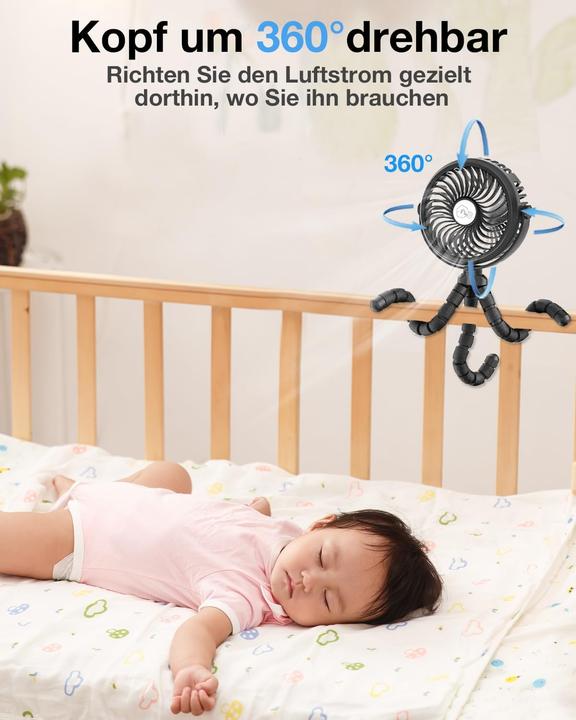 Produktbild AidSci Tragbarer Ventilator mit flexiblem Stativ