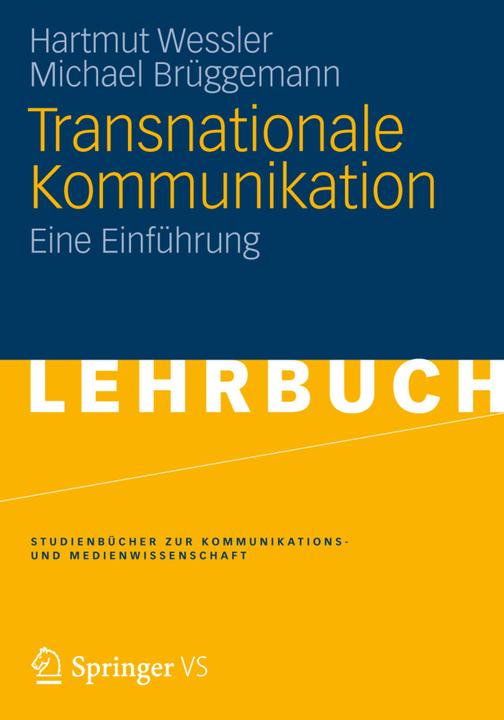 Produktbild Transnationale Kommunikation (Deutsch, Hartmut Wessler, Michael Brüggemann, 2012)