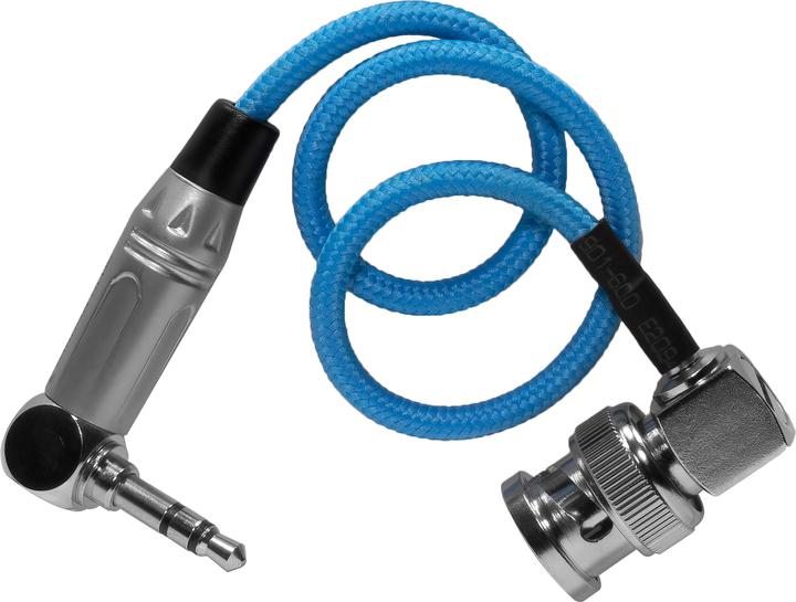Actual product image Kondor Blue 10" BNC to 3.5mm Right Angle Time Code Cable (0.25 m)