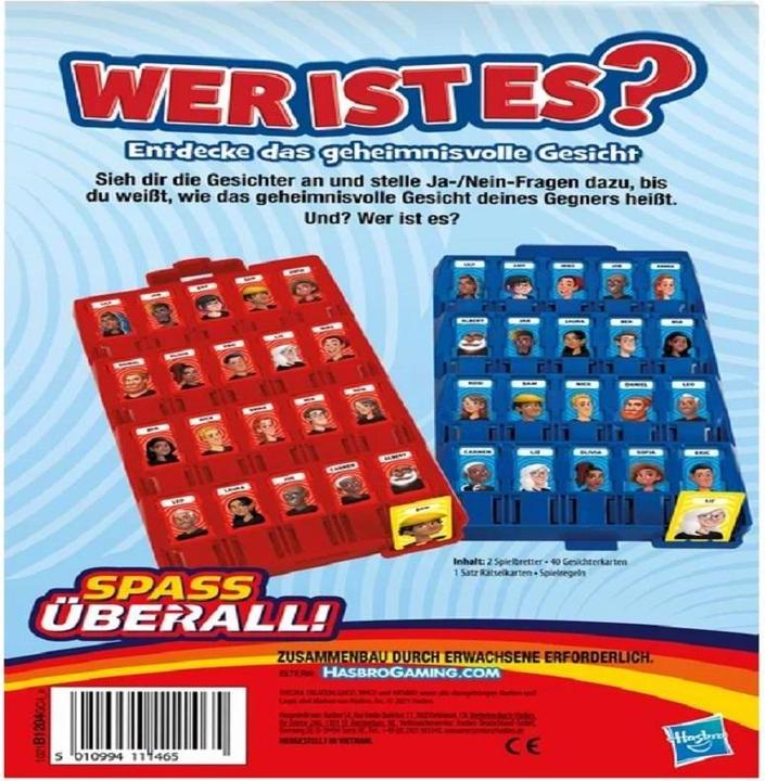 Produktbild Hasbro Gaming Wer ist es? (Deutsch, 2 Spieler)