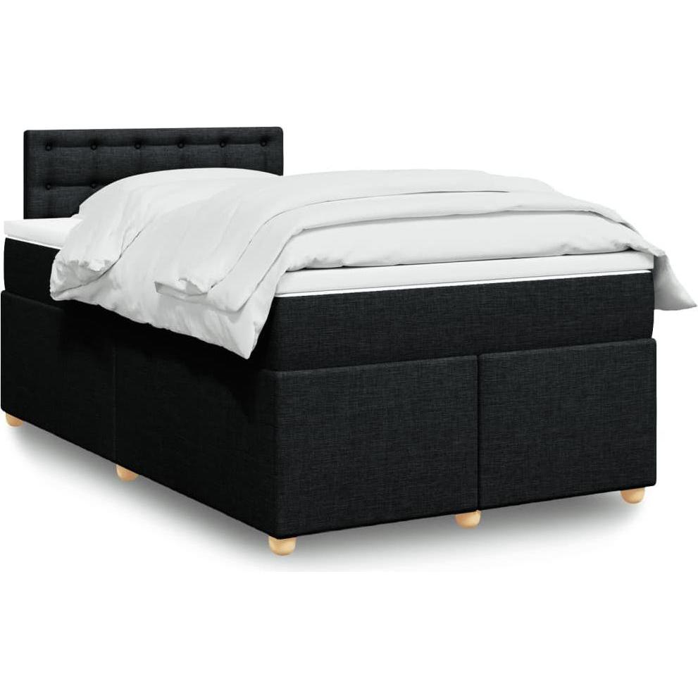 VidaXL, Bett, Bo x springbett mit Matratze 120 x 200 cm Stoff (120 x 200 cm)