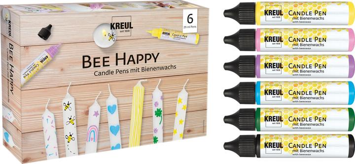 Image du produit Kreul Bee Happy (Jaune, Vert, Rose, Noir, Bleu clair, 174 ml)