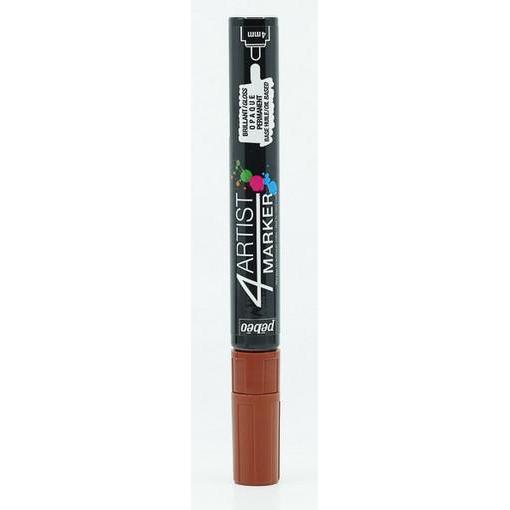 Pebeo, Marker, 4Artist Marker 4mm Rund (Braun, 4 mm)