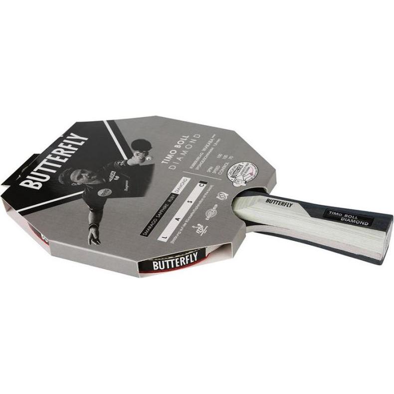 Butterfly Nero/Rosso Racchetta Da Ping-Pong