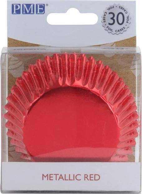 Produktbild PME Folienbackformen Metallic Rot pk/30 (5 cm)