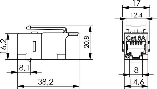 Image du produit Telegärtner RJ45, connecteur AMJ K Cat.5e RJ