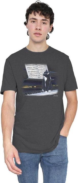 Produktbild Wildlife Kitten On The Keys TShirt meliert (M)