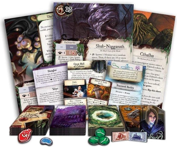 Actual product image Enigma Fantasy Flight Games Eldritch Horror Board Game Role Playing Games (English)