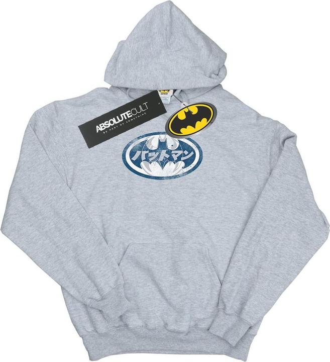 Actual product image Mens Batman Japanese Logo White Hoodie (M)