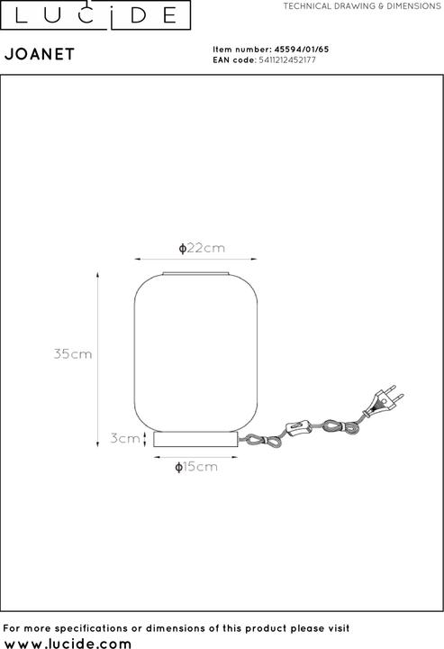 Actual product image Lucide Table lamps (E27)