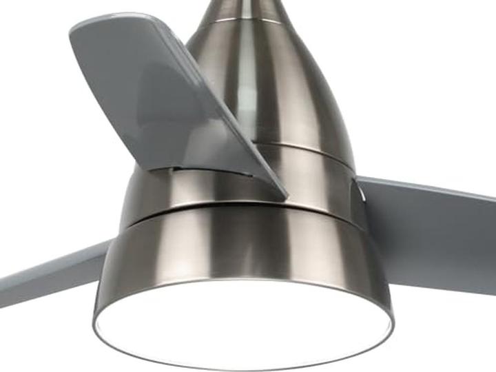Produktbild M Mimotec Stiller Deckenventilator mit LED-Licht, 6 Geschwindigkeiten, DC-Motor, Fernbedienung, Timer