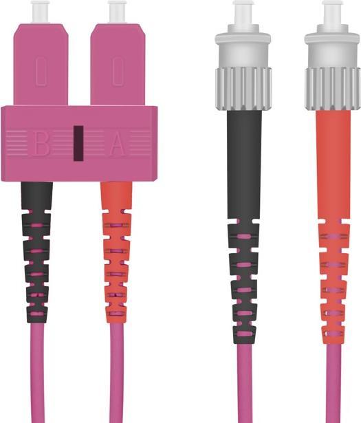 Produktbild Helos Patch-Kabel ST multi-mode (M) bis SC multi-mode (M) (CAT7, 5 m)