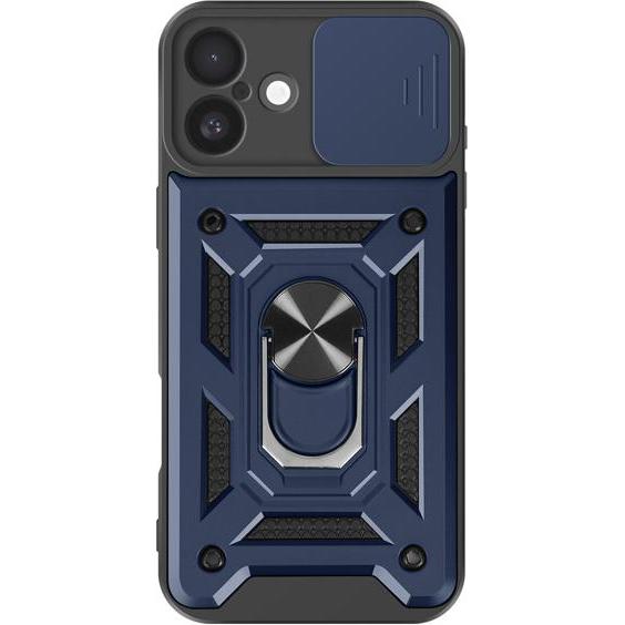 Mayaxess ProtectorRing Case (Apple iPhone 16), Smartphone Hülle, Blau