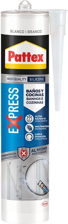 Actual product image Pattex No More Moisture Silicone Sealant (0.06 kg, White, 280 ml)