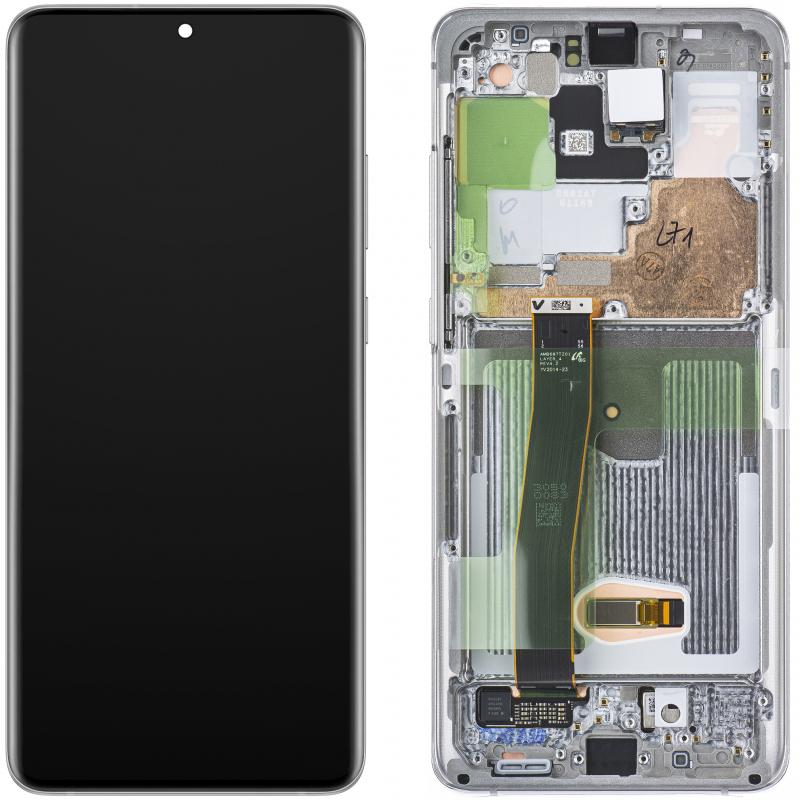 Samsung Display Unit für Galaxy S20 Ultra 5G G988 / S20 Ultra G988, w/o Camera, weiss (Display), Mob