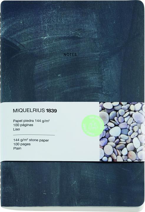 Image du produit Miquelrius Carnet de notes Stone black (A5, Règle spéciale, Couverture rigide)