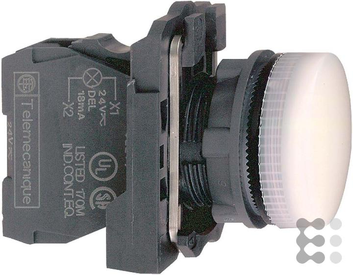 Produktbild Schneider Electric Leuchtmelder LED 240VAC weiß XB5AVM1