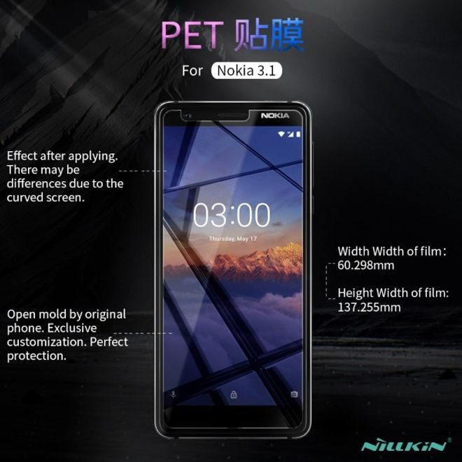 Actual product image Nillkin Matte Series Protective Film (1 Piece, Nokia 3.1)