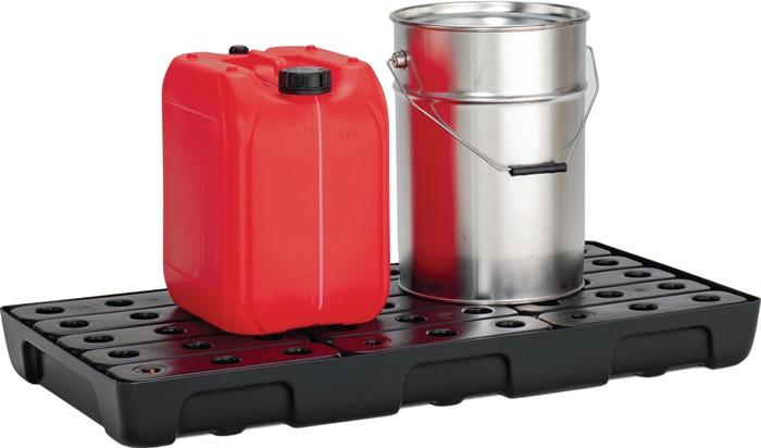 Image du produit Cemo Bac de rétention 27l L976xl495xH95mm PE avec grille PE et détecteur de fuite