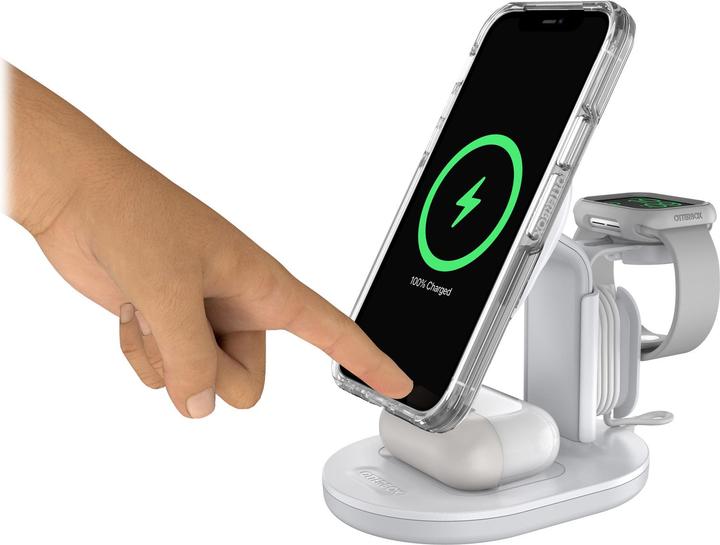 Produktbild OtterBox 3-in-1-Ladestation für MagSafe (ohne Kabel u. Ladegerät) (15 W)