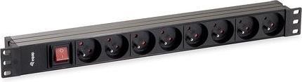 Image du produit equip Bâti de prises 1U8x CEE7/5 Français.