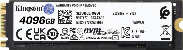 Productafbeelding Kingston KC3000 (4096 GB, M.2 2280)