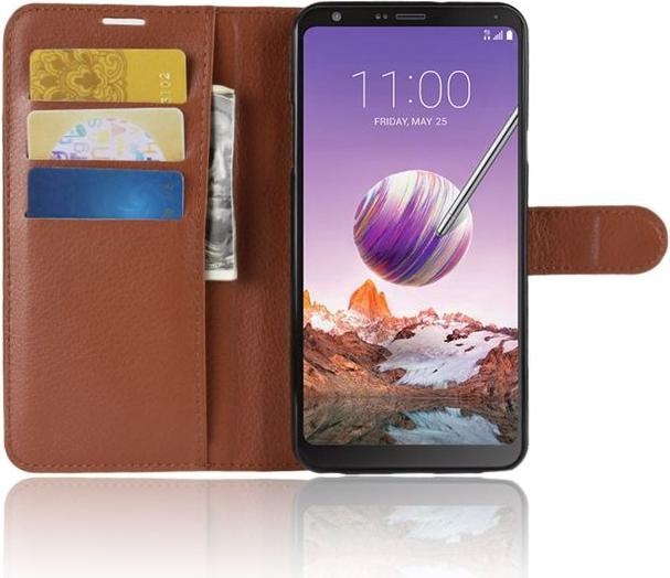 Produktbild MU Classic Litchi Leder Bookcover Series (LG Stylo 4, LG Q Stylus)