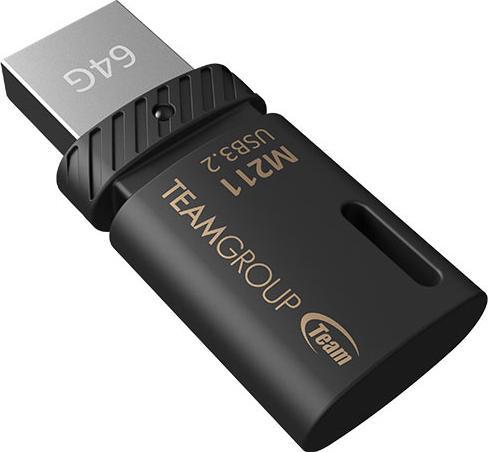 Image du produit Team Group TEAMGROUP memory USB M211 64GB USB 3.2 Juodas (64 Go, USB-C)