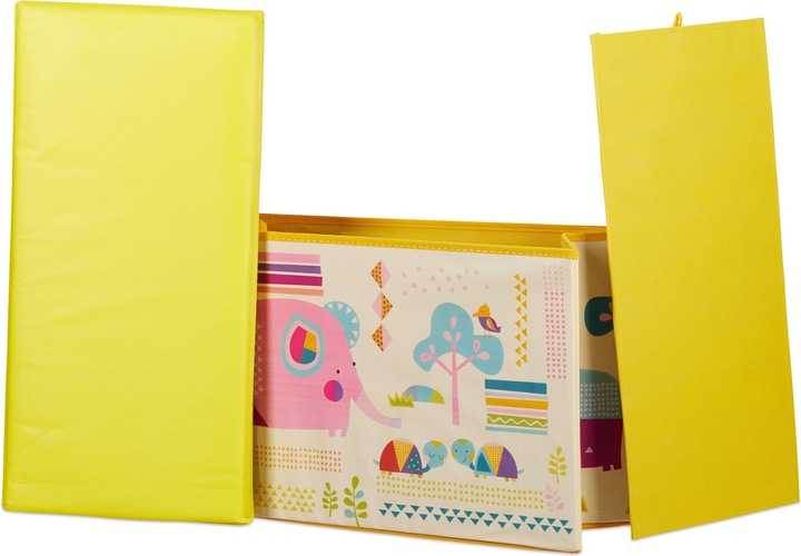 Image du produit Relaxdays Tabouret coffre jouet pouf enfant