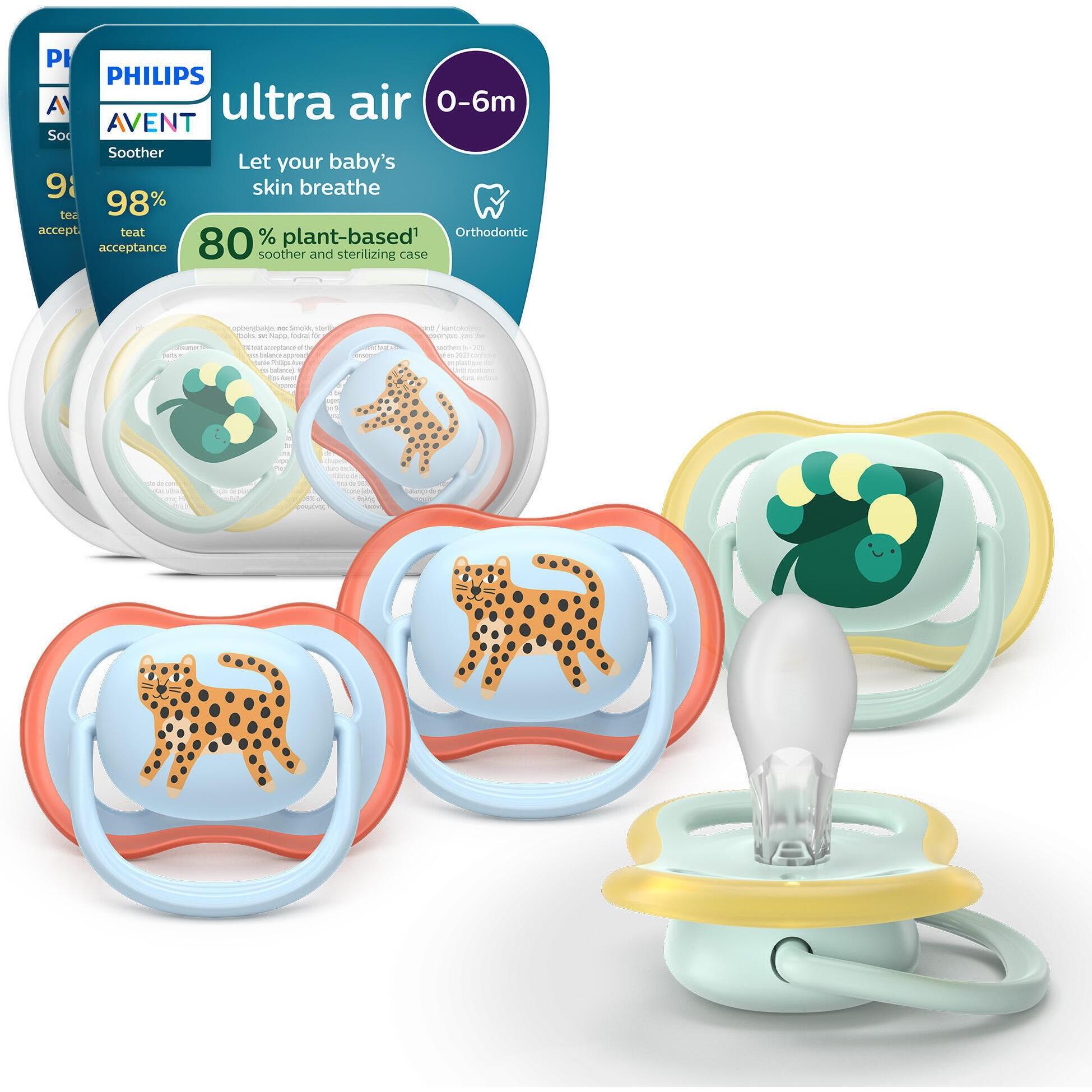 Philips Avent, Nuggi, Ultra Lucht (4x, 0 - 6 Maanden)