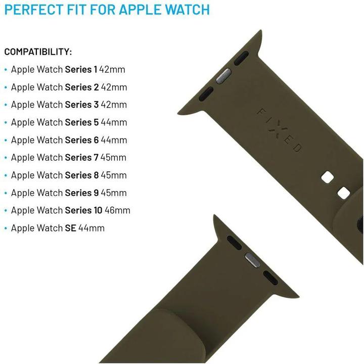 Produktbild Fixed Silicone Sporty Strap Apple Watch 38/40/41mm Olivgrün (Silikon)