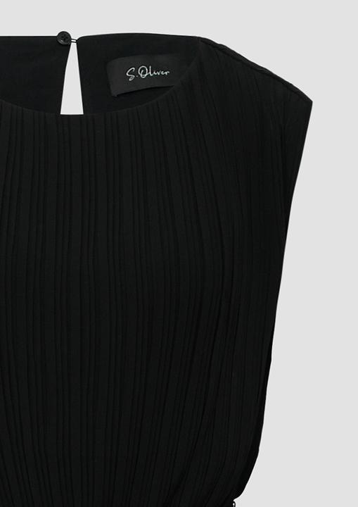 Actual product image S.Oliver Overall Plissierter Jumpsuit aus Chiffon mit Bindegürtel (38)